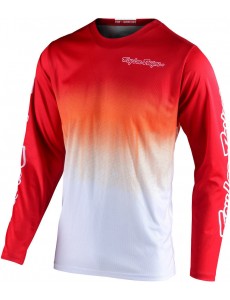 CAMISOLA TROY LEE DESIGNS 2021 GP STAIN'D - VERMELHO / BRANCO
